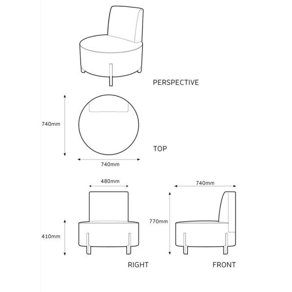 Card Seat Living Room 120*60*100 cm Modern Sectional Couches