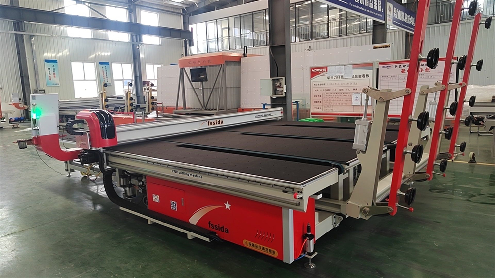 CNC All In One Glass Cutting Machine 0-200M/Min High Speed Cutting / Automatic Braking