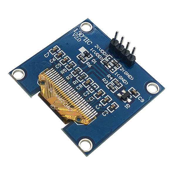 Пассивный дюйм I2C OLED матрицы 1,3 показывает штыри PCB 4 COG 128x64