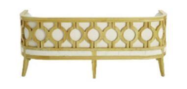 High End Classic Wood Frame Sofa , Living Room Fabric Sofas With High Density Foam