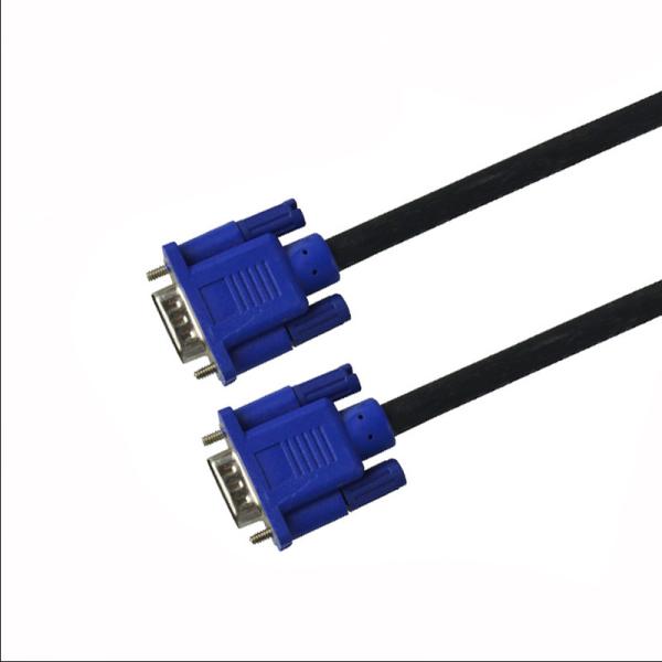 Homem coaxial ao homem 3+6 VGA ao cabo de VGA com núcleos de ferrite