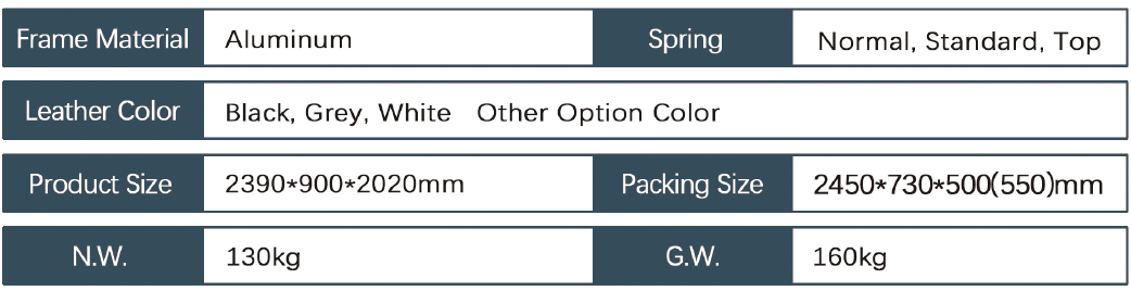 Upholstered Metal Pilates Reformer Pin Aluminum Cadillac Reformer U+PL013B