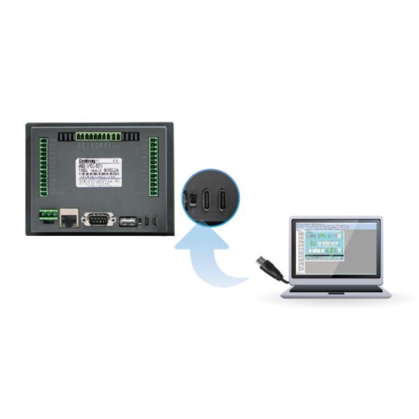 El tipo PLC todo de C HMI en un la ayuda PWM salida 64MB RAM For Egg Incubator