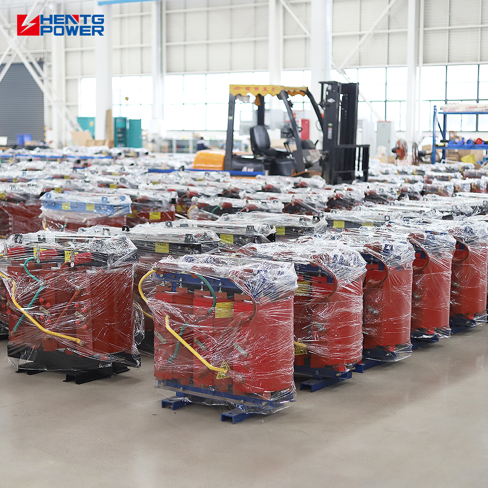Low maintenance 100 kva distribution transformer 11kV/0.433kV dry type compact safe for Africa indoor power rooms