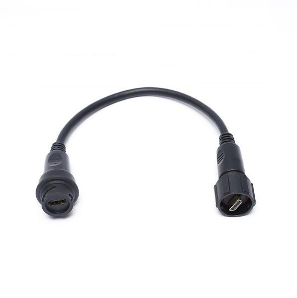 Maestro de cobre AV Video Audio Cables com o protetor preto de alumínio 24AWG do dreno