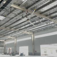 380/220V Motor Type PMSM Dc Brushless External Rotor 7.3m 24FT Air-Cooled Industrial Ceiling Fan with 6 Leaf Blades