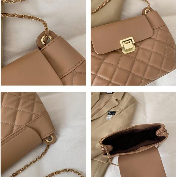 Diamond Grid Women Shoulder Bag Small Fragrant Style Chain Bag