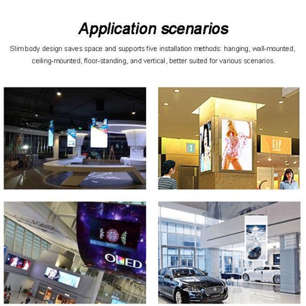 55 Inch High Brightness Window Shop 2500nits digital window display Slim Advertising Screens