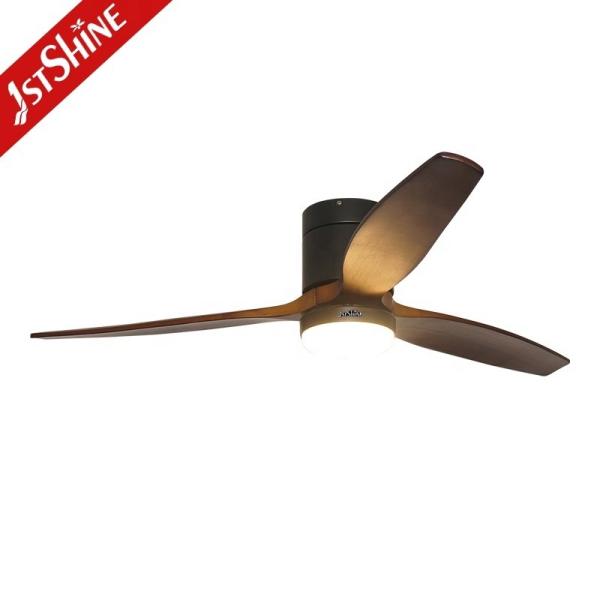Estilo de design contemporâneo Ventilador de teto LED com controle remoto inteligente e motor de energia