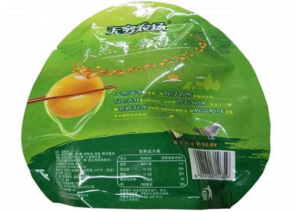 Plastic Material Shaped Pouch Round Shape Mylar Food Packaging Bag Long Lifespan