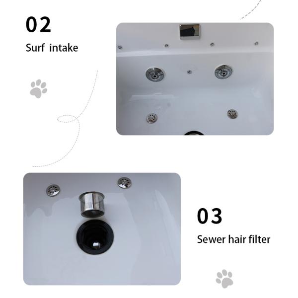 Ванна SPA любимца ODM для собаки холя акриловые материальные 10 шариков лампы