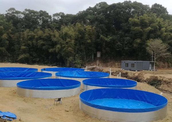 tanques de água 48cbm 200M3 de aço ondulados galvanizados quentes