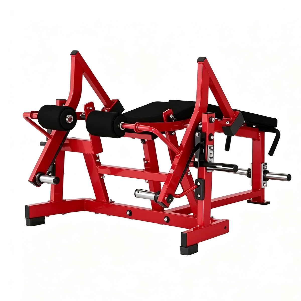 Lateral Leg Curl Machine Plate Loaded Steel Hamstring Training Equipment for Commercial Gyms