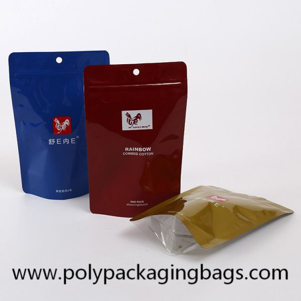 Support rescellable vers le haut de sac zip-lock de papier d'aluminium