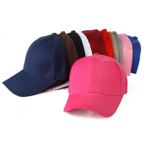 D88* H90mm cotton Advertising Baseball Caps , Exhibition Blank Ball Caps