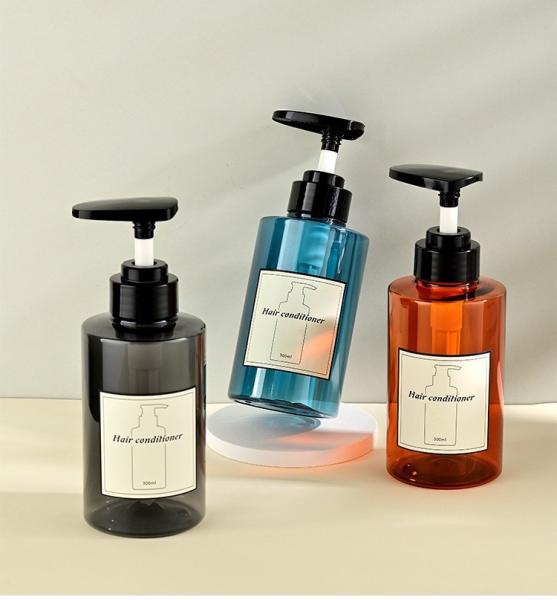 ISO Certified Shampoo Body Wash Bottles , White 200ml Lotion Pump Bottle