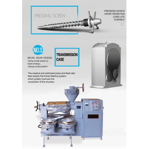 98%-100% Raw Material Carbon Steel Olive Oil Press for Malaysia Screw Palm Oil Extraction in Home
