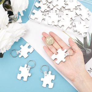 Double-Sided Puzzle Shape Mdf Sublimation Keychain