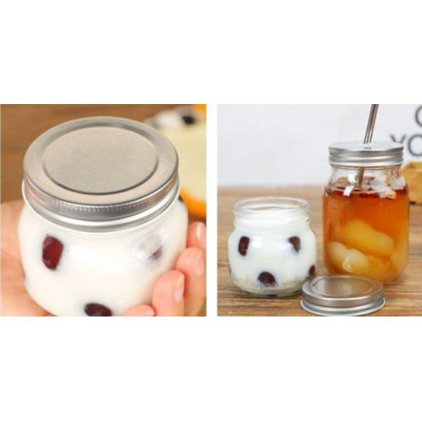 500ml Wide Mouth Glass Kitchen Canisters Sturdy Handle For Easy Carrying