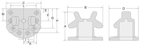 Marine Steel Equipment Deck Tee Harbor Chock Iron Casting Fixed Deck Port Cleat Wharf Mooring Bollard
