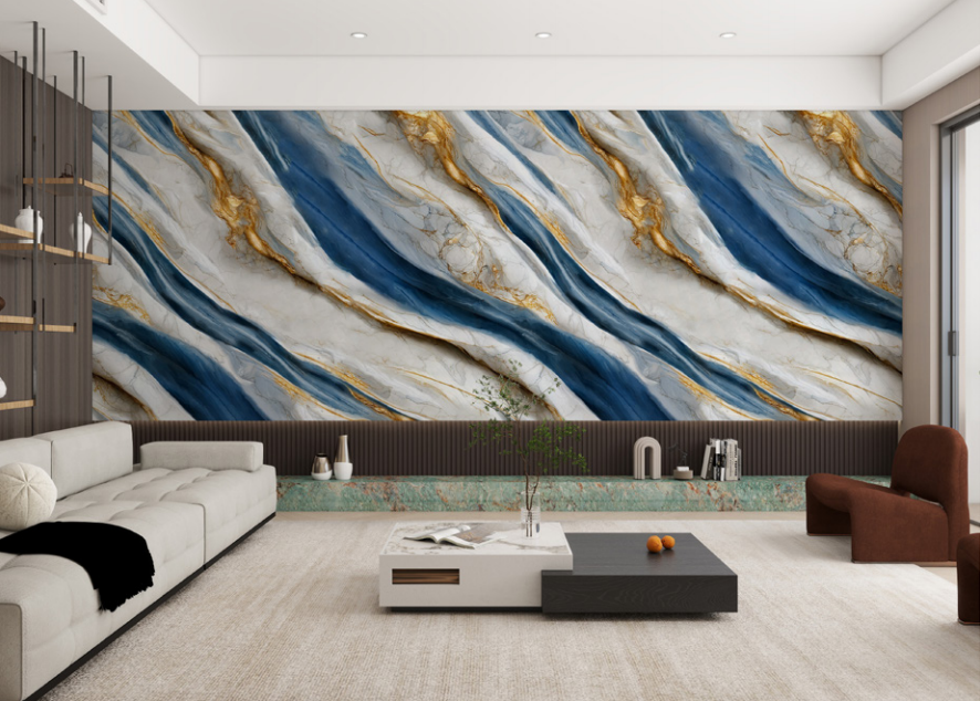 Modern Luxury UV Marble Sheet Anti Scratch Wall Panel for Bathroom Kitchen Hotel Decor