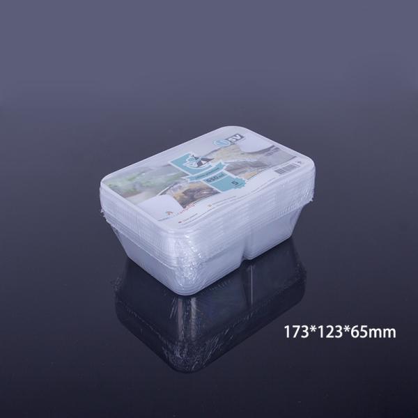 Disposable 1000ml 2 Compartment Takeaway Containers