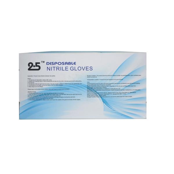 Western Style CE Elbow Length Nitrile Gloves Disposable Sanitary For Food Grade Exam