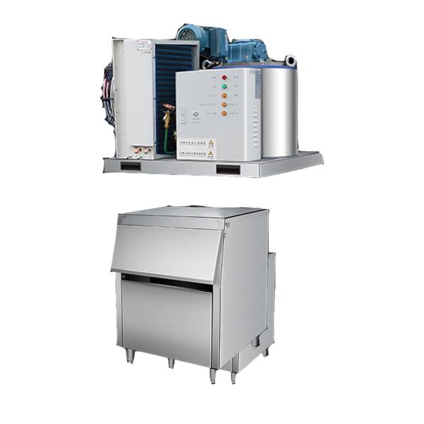 SS Fast Cooling Flake Ice Maker Machine For Industrial  3000kg/24h  Low Power