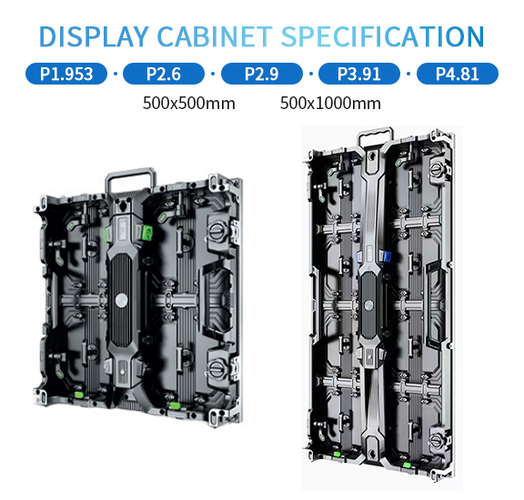 16 Scan Mode Indoor LED Display Panel 500*500mm P3.91 Video Wall Removable Panel