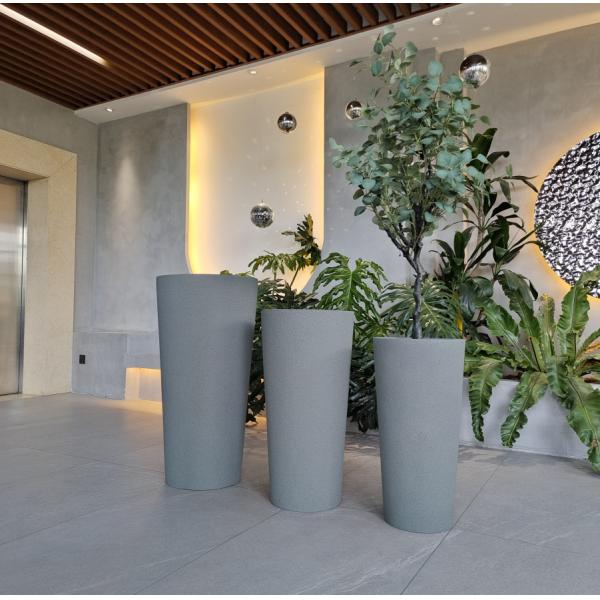 Садовые цветочные горшки из стекловолокна, большие для реального или искусственного дерева