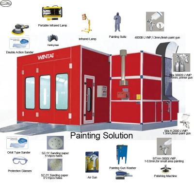Standing Type Automotive Spray Booth For Clean And Precise Painting