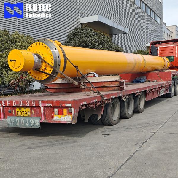 Bore760xRod380xStroke12000 Hydraulic Cylinder For Hydraulic Cold Draw Production Line