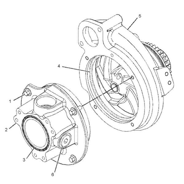 352 - 0205 водяных помп C11 228 до 5811 двигателя дизеля C13 E345 E345C E345D E349D 966H
