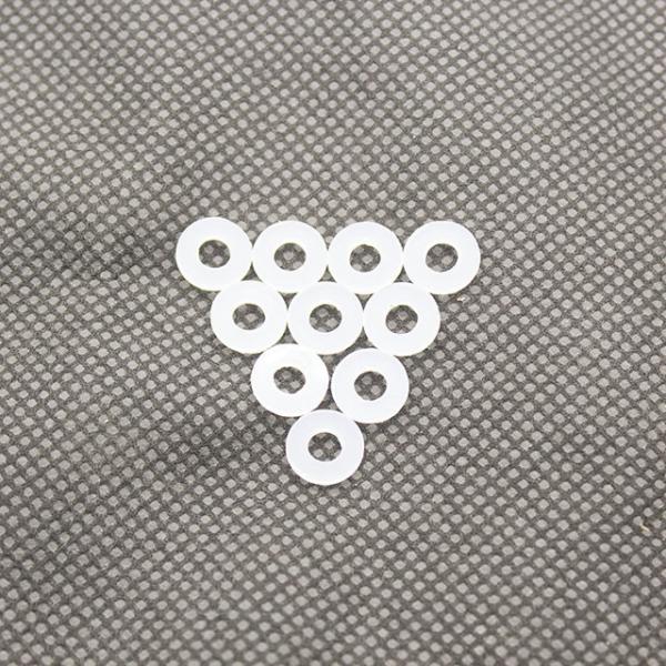 Micro CNC Machining Nylon Parts White Nylon Washers Multi Purpose Customized