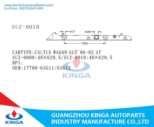 Bottom Plastic Radiator Tank Fit For 2002 GAKTUS WAGON G15 Radiator AT OEM 17700-63G11/63G12