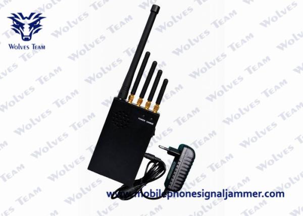 3W Handheld Cell Phone Jammer AC Adapter For Phone Signal LOJACK GPS