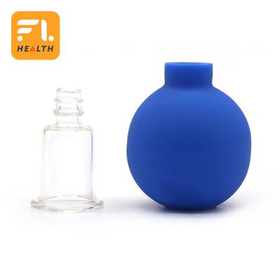 FacialCupping de vidro ajustou copos da massagem da sução do vácuo do PVC, grupos linfáticos da terapia, grupo colocando da categoria profissional