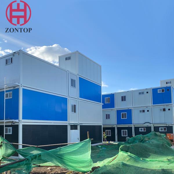 Double Storey Container House For Outdoor Office Hotel Hospital Zontop light Steel Prefabricated Building Container Hous