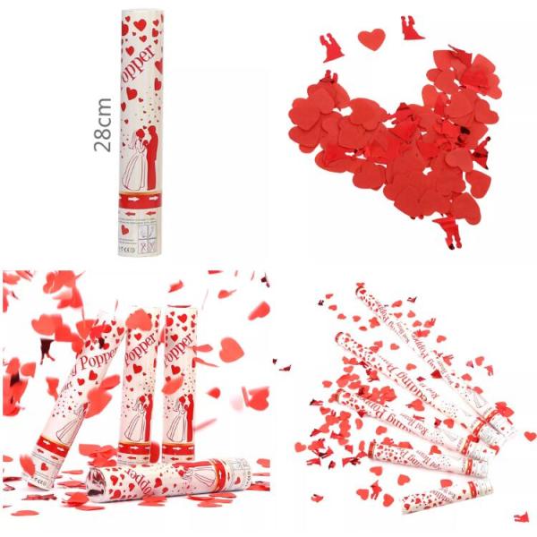 стрелка карамболя Confetti партии фольги сердца 30cm польза красного на открытом воздухе крытая