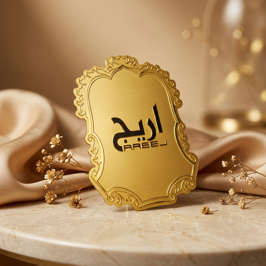 Professional Custom-made Metal Perfume Labels Display Brand Logos, Clean And High-end