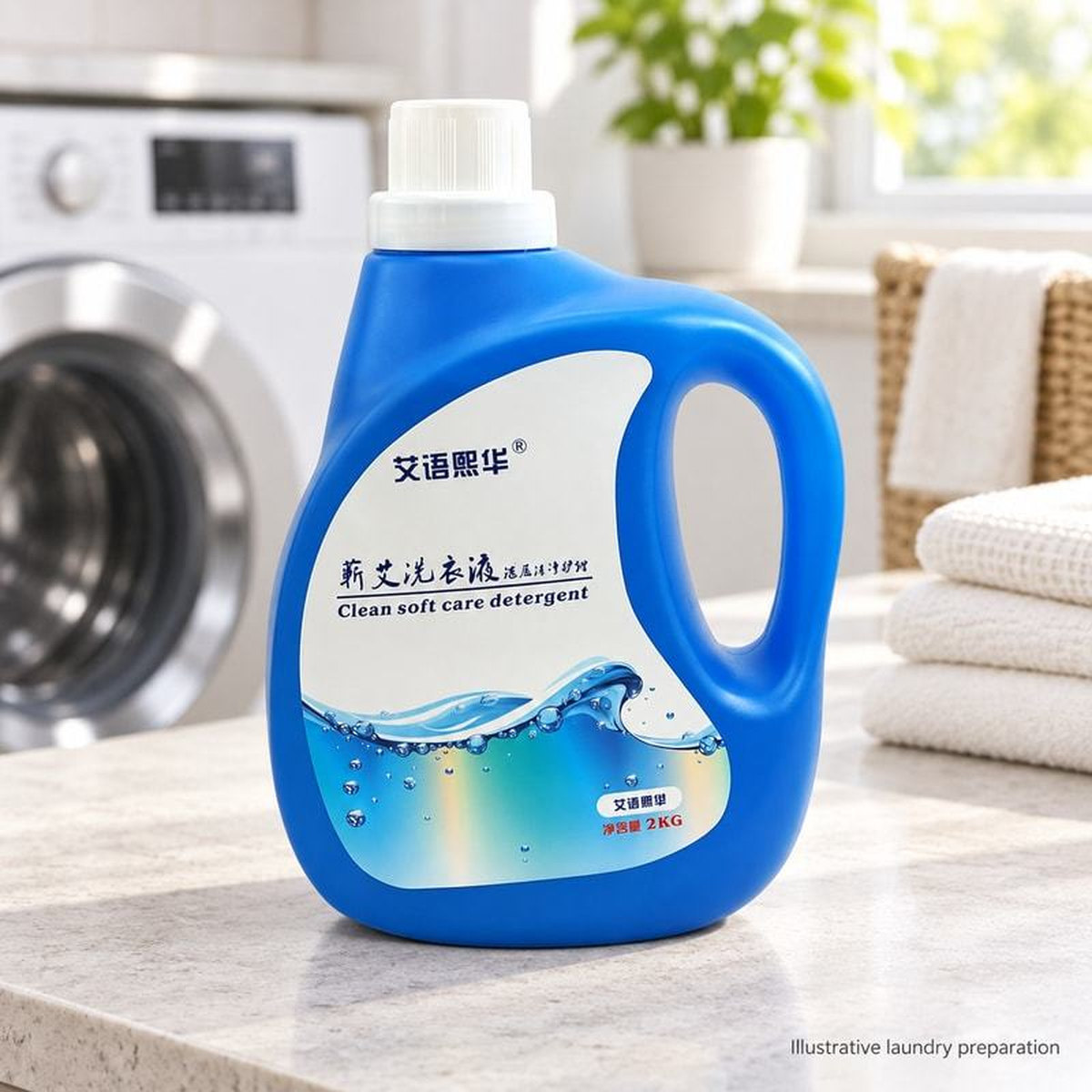 Mugwort Laundry Detergent 2kg Bottles in a 6-Bottle Wholesale Carton