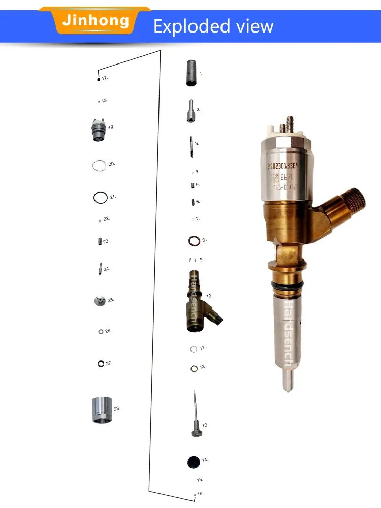 292-3780 2645A718 Common Rail Fuel Injector 2923780 for Cat C6.6 C4.4 M313D Wheeled Excavator