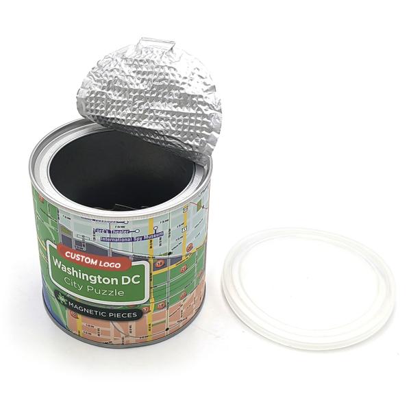 Peel Off Lid Easy Open Cylinder Kraft Paper Canister Can Cardboard Tube Paper Packaging Custom Design