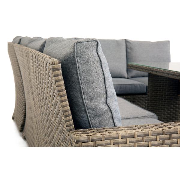 Stool Size L.44 X W.44 X H.41cm AJUNION PE Rattan Garden Set for Your Outdoor Space