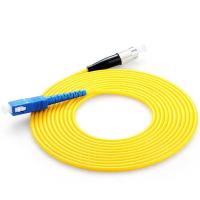 As telecomunicações de NetLINK classificam a ligação em ponte da fibra ótica do PVC da cauda SC-FC da fibra ótica da fusão