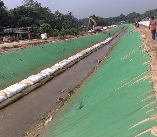 Cobertor de controle de erosão 350 g/m² Colchão preenchido com areia para proteção de encostas