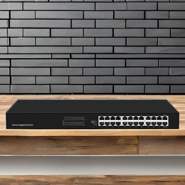 Commutateur Gigabit Ethernet géré VLAN Commutateur empilable avec port de console RJ45 1 Capacité de commutateur de 40 Gbps