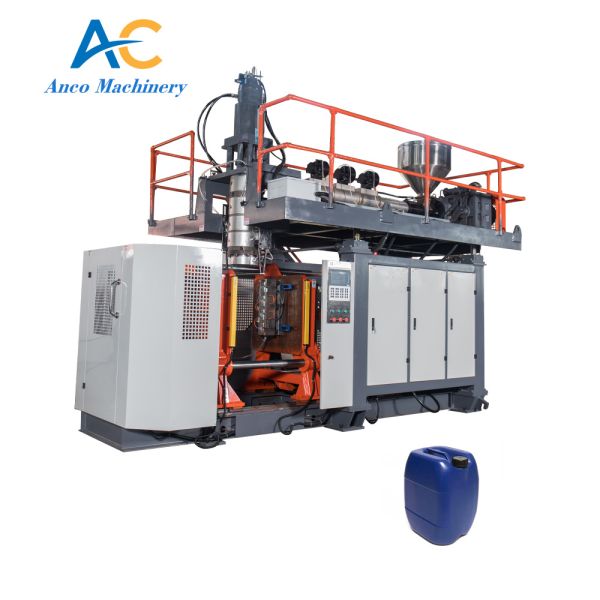 Automatic Extrusion Blow Molding Machine with PLC Touch Screen Interface and Electric Heaters Temperature Control