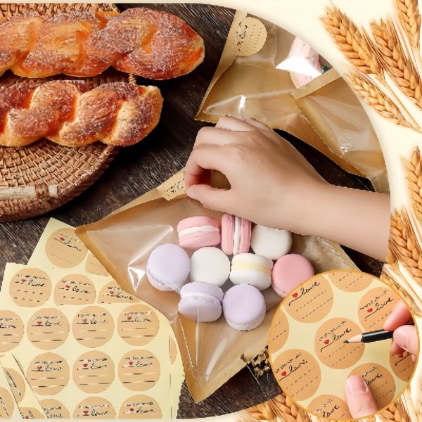 7.1*7.5 Inches Bakery Paper Bags Eco Friendly Toast Paper Bag With Window