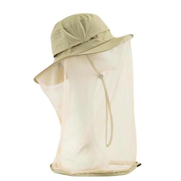 Quick Dry Anti - Mosquito Head Net Wide Brim Sun Hat Outdoor Beekeeping Protect Anti - Sting Mesh Breathable Cap